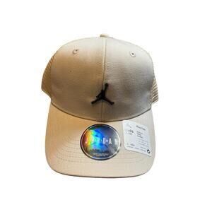 Air Jordan Hat Rise Cap Unisex Kids 8-20 Snapback Light Brown Trucker Mesh/cream